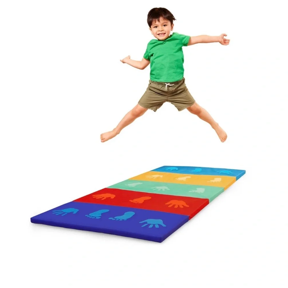 BATTAT Mini Gymnastics Mat with Foldable, Multicolor Design (S-M) . NEW